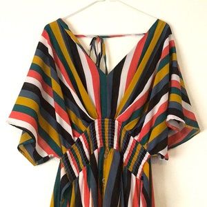 Striped maxi with buttons